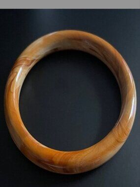 Colorful Heavy Bangle Bracelet 8.25”